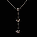Halsband 14 k vitguld briljanter