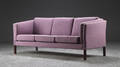 Tre-pers. sofa, uld og bejdset træ, dansk møbelproducent Denne vare er sat til omsalg under nyt varenummer 4717218