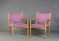 Hans J. Wegner. Et par armstole model JH513 af egetræ 2 