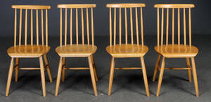 Fire tremmestole af bøg 4