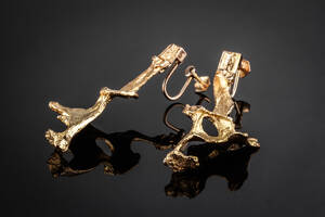 Lapponia. Et par øreskruer af guld 14 kt. Björn Weckström. 1971. 2