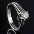 Solitaire ring ca. 0.63 ct.