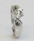 Solitairering, ca. 0.74 ct.