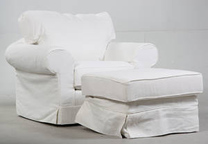 Hvilestol med puf, aftageligt betræk 2