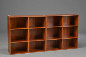 Mogens Koch. To reol moduler, mahogni 2  