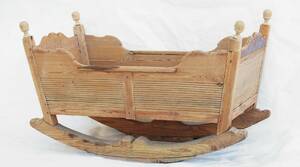 Vagga, allmoge, daterad 1854