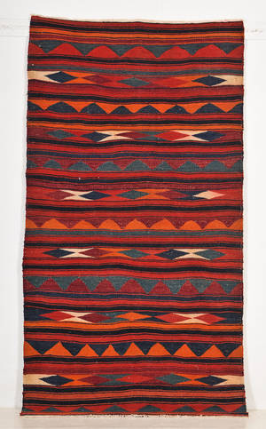 Persisk Harsin kelim, 233x120 cm.