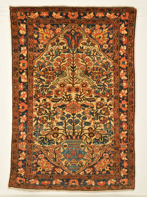 Persisk Bakhtiarin Saman tæppe, 211x144 cm.
