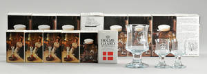 Holmegaard Glasværk. Skibsglas samt Dema 12 cognac glas. 28