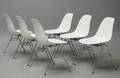 Charles Eames. Sæt på seks skalstole, model DSS 6 
