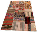 Patchwork tæppe 180 x 129 cm