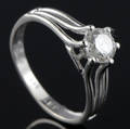 Solitaire ring ca. 0.73 ct.