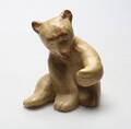 FIGURIN, björn, keramik, 1900-tal.