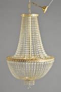 Sækkeformet prismelysekrone, 1900-tallets 2. halvdel