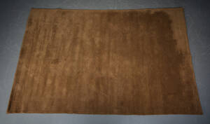 Moderne tæppe i uld, brunt, 290x200 cm.