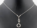 18Kt Diamond necklace with pendant approx. 0.15ct