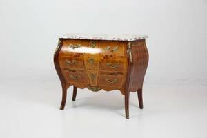 BYRÅ, med marmorskiva, rokokostil