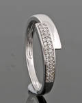 14Kt Diamond ring approx. 0.10ct With IGI ID Report Included