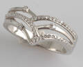 Ring in 18k set with diamonds 0.16ct 