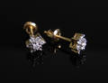 Par ørestikkere. Ca. 0.30 ct 2