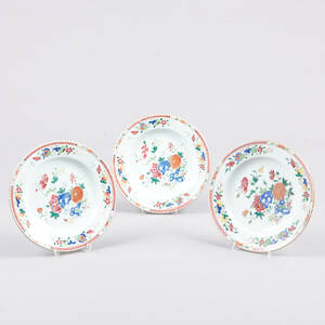 Tallrikar Qianlong 1736-95 Temakina