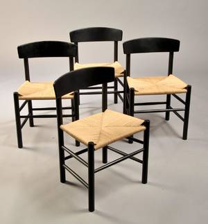 Børge Mogensen 1914-1972. Sæt på fire shakerstole, model J39. 4