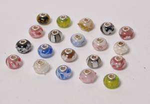 20 Charlotte Borgen beads i blandede nuancer 20