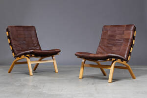 Ingmar Relling To lænestole af formspændt bøg. 2