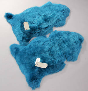 New Zealandsk lammeskind - premium skind - petrol. 2