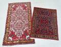2 st handknutna mattor, orientaliska