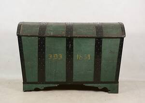 KISTA, trämetall, daterad 1851.