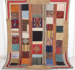 Persisk Patchwork tæppe 225x189 cm