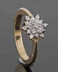9 Kt Diamond ring approx. 0.25ct.