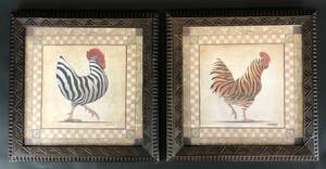 J. Wiens, Digitaldruck auf Papier, Titel Tigerhuhn  Zebrahuhn 2 