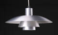 Poul Henningsen for Louis Poulsen. PH4 pendel af børstet aluminium