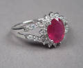 Rubin- og brillantring