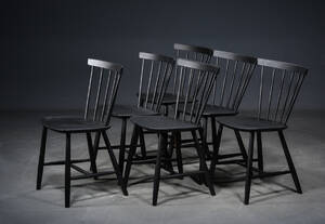 Poul M. Volther. 6 stole med tremmeryg 6