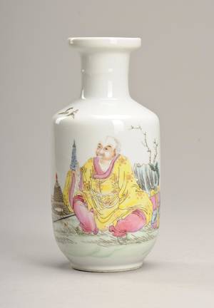 Kinesisk vase af porcelæn ca 1900