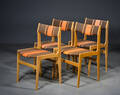Dansk møbelproducent, 4 stole af eg  uld 4