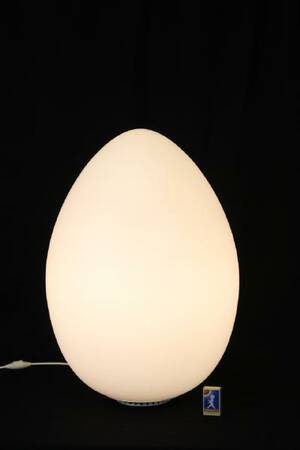 ÄGGFORMAD LAMPA HÖJD 60 CM, FRANSK 