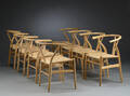 Hans J. Wegner, Y-stolen, otte armstole, ask, model CH-24 8