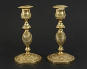 Ljusstakar ett par, Senempire, omkring 1800-talets mitt