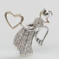 Diamantvedhæng. Ca. 0.25 ct