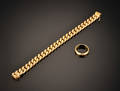Guldarmlænke og ring 18 kt. - 29 gram 2