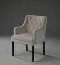 Armstol betrukket med velour