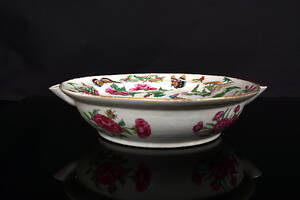 VÄRMETALLRIK, porslin, Kina, 181900-tal.