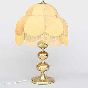 BORDSLAMPA, mässing, NAFA, 1900-talets mitt.