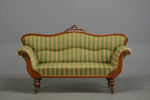 Chr. d. VIII sofa af mahogniuld, ca. 1850-1860