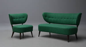 Sofa samt tilhørende lænestol 2 Denne vare er sat til omsalg under nyt varenummer 4518994