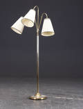 Standerlampe af messing